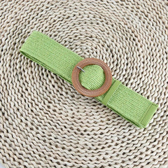 Round Buckle Belt for Girls and Boys, Decorative Accessory