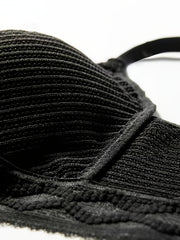 Women's Mesh Lingerie Set Push Up Bra & Cheeky Panties