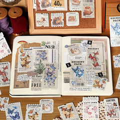 30pcs Vintage DIY Stickers Frame Notebooks Collage Decor