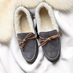 Women's Plush Lined Thermal Slip On Loafers Shoes Keep Warm