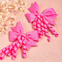 2pcs Swirly Bows Hair Clips for Kids