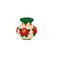 Stacked Building Block Vase Shaped Puzzle Toy