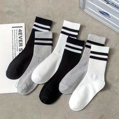 10 Pairs Teenagers Boys Casual Sports Socks Basketball Breathable Crew Socks