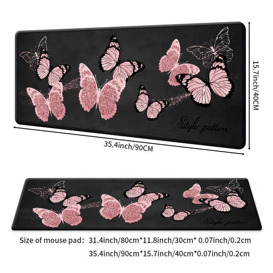 Large Mouse Pad 35.4" x 15.7" Non-Slip Rubber Base