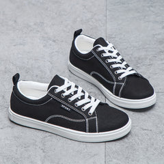 Men's Casual Breathable Canvas Shoes Low Top Non Slip