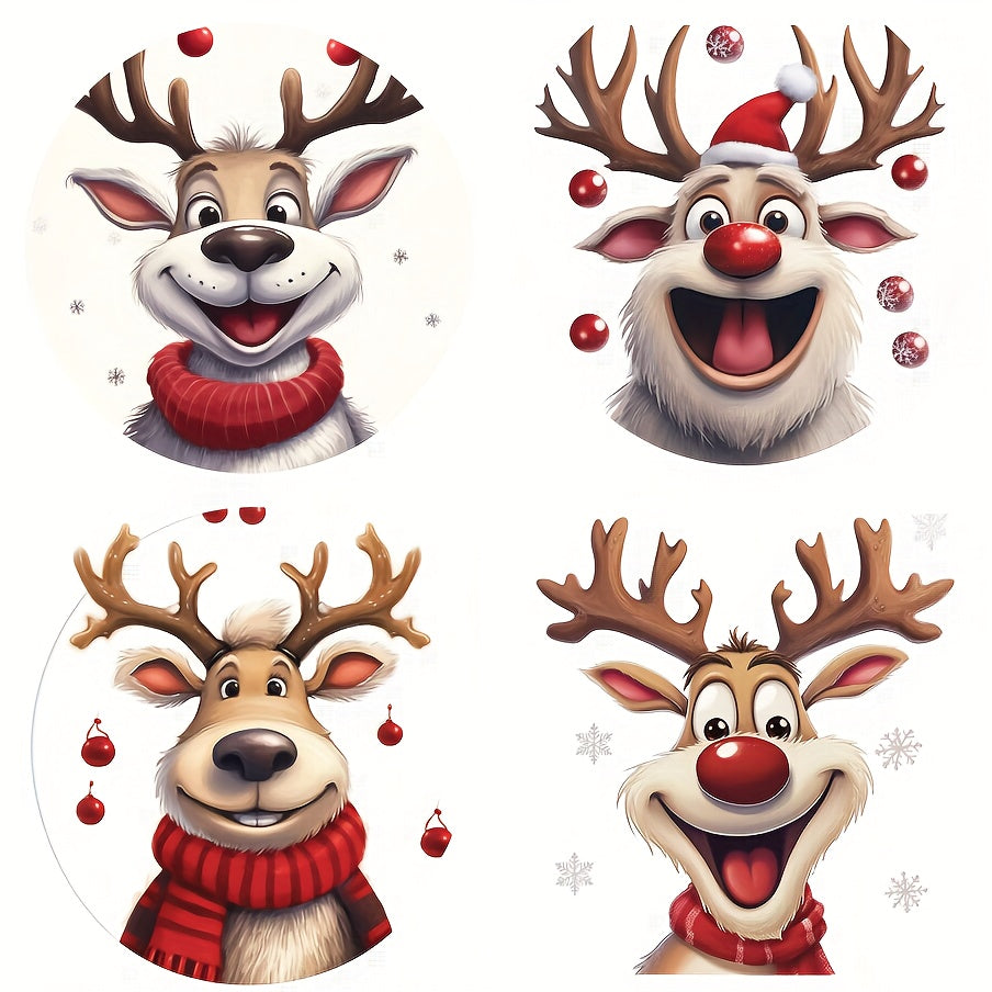 Christmas Deer Car & Windows Stickers Set