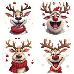 Christmas Deer Car & Windows Stickers Set