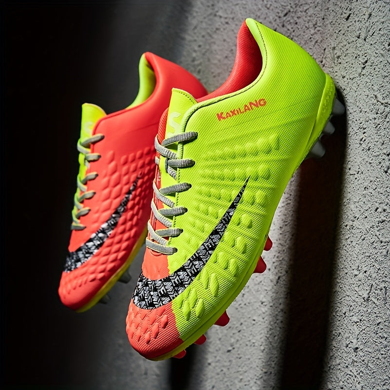 Spiked Soccer Cleats Anti Skid Breathable Lace Up for Training