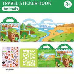 Children's DIY Sticker Books & Jelly Stickers Set