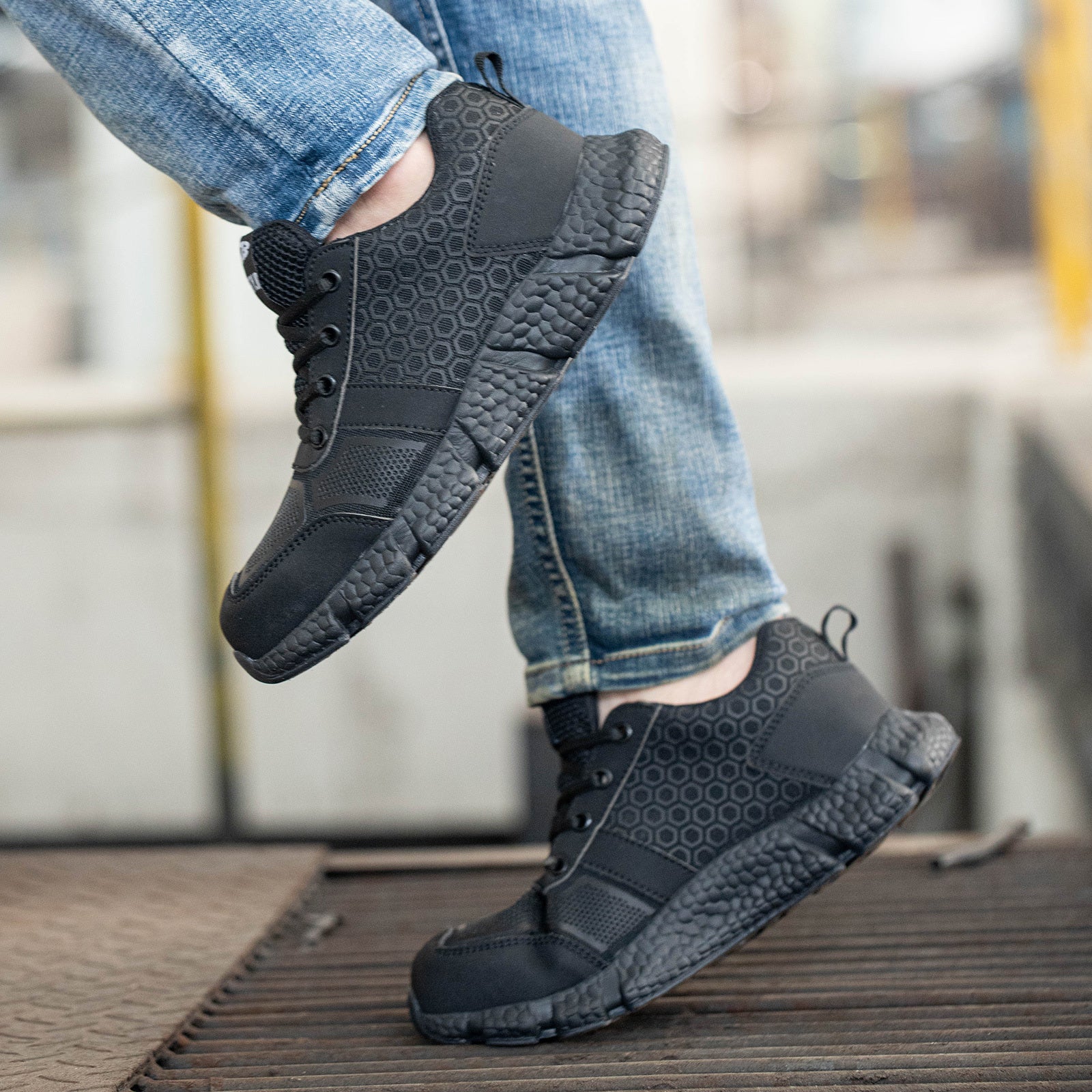 Steel Toe Anti stab Work Safety Shoes For Men Women