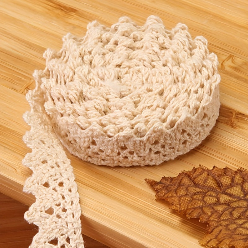 Vintage Style Hollow Lace Ribbon Cotton Trim for Wedding DIY