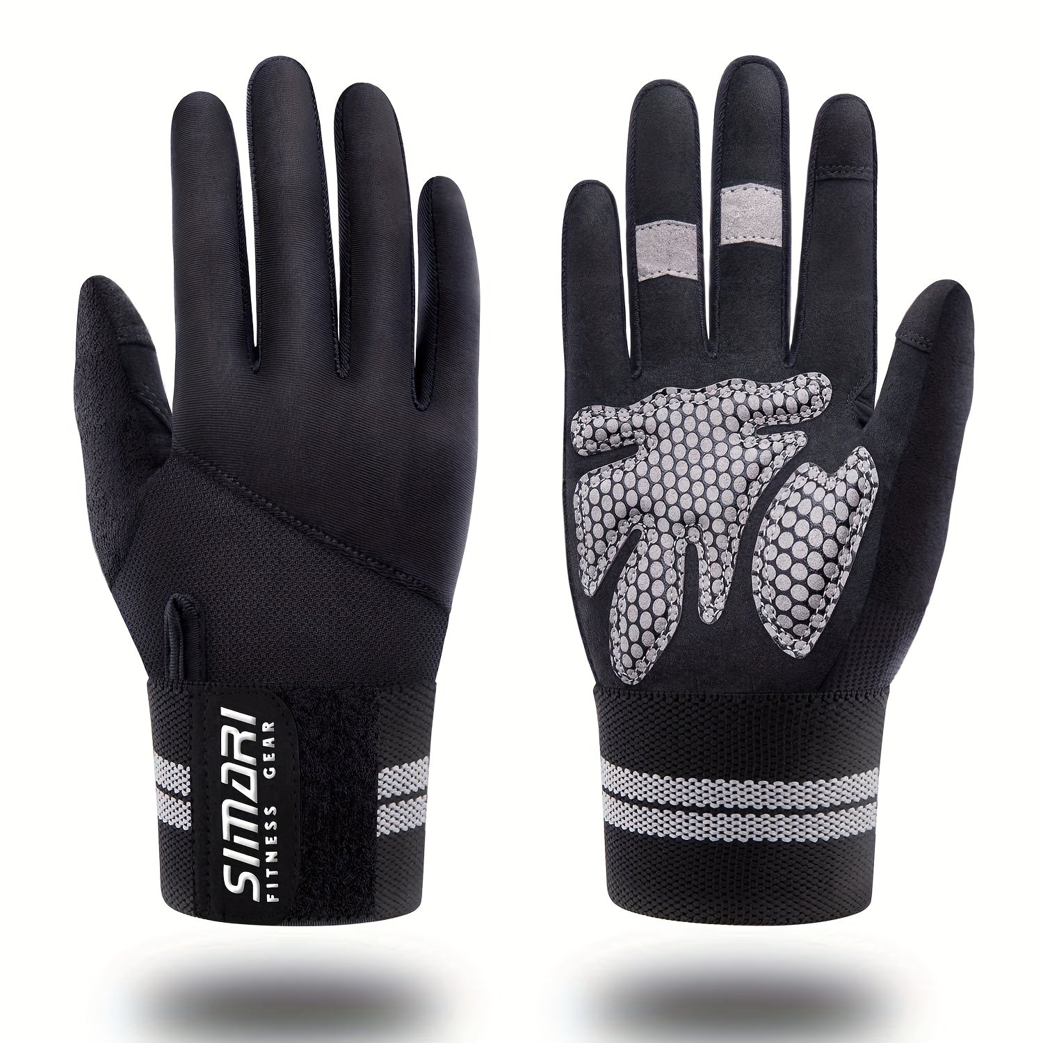 Breathable Fitness Gloves Wrist Wrap Support Full Palm Protection