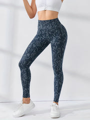 Leopard Print Yoga Leggings Stretch Workout Pants