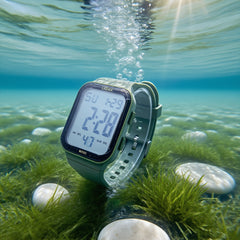 LASIKA Boys' Electronic Watch for Kids IPX7 Swimming Watch Dark Green