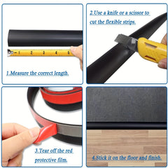 Floor Transition Strip Self Adhesive PVC Threshold Transitions