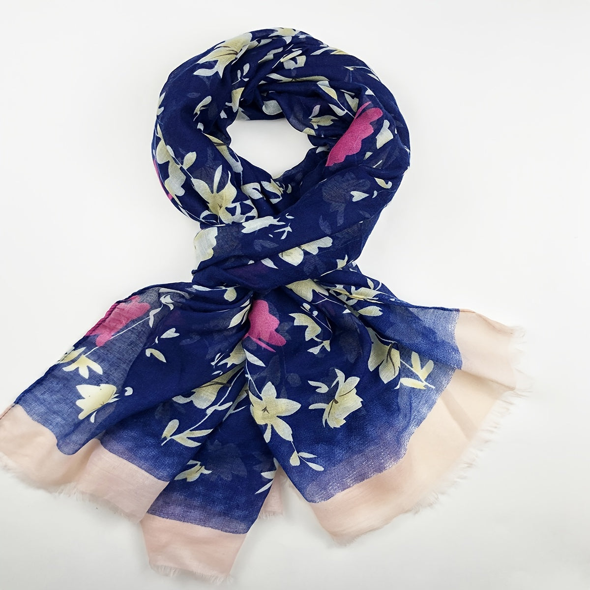 Classic Print Scarf Romantic Vintage Comfortable Smooth Scarf