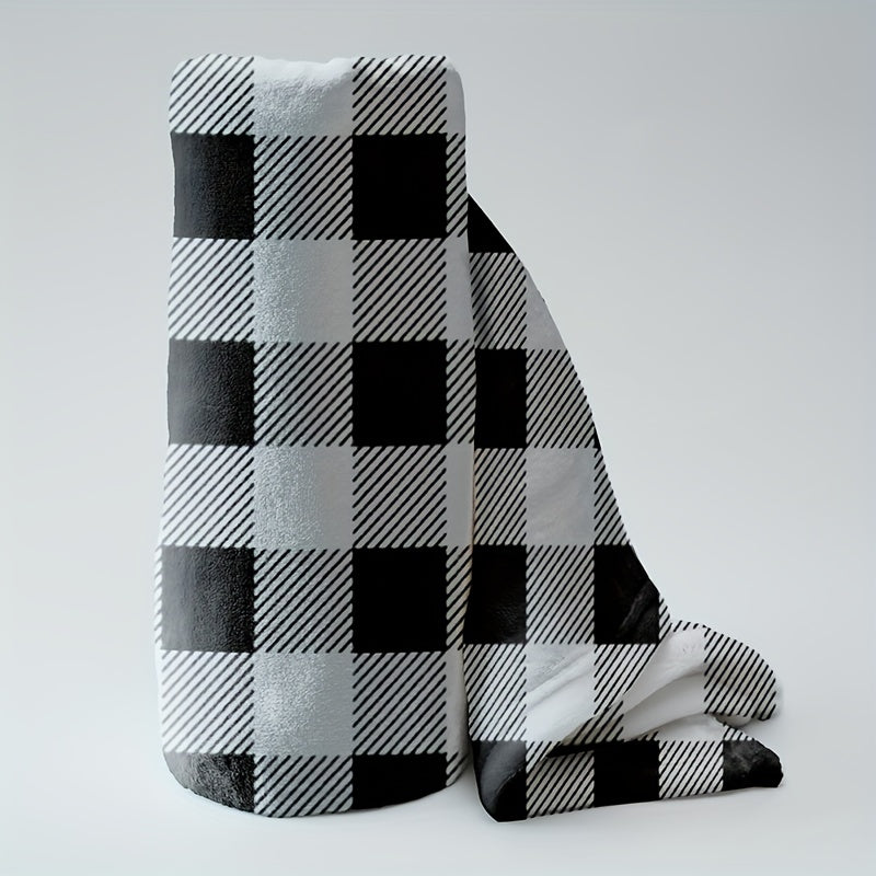 Twill Plaid Blanket Home Bed Sofa Warm Throw Blanket