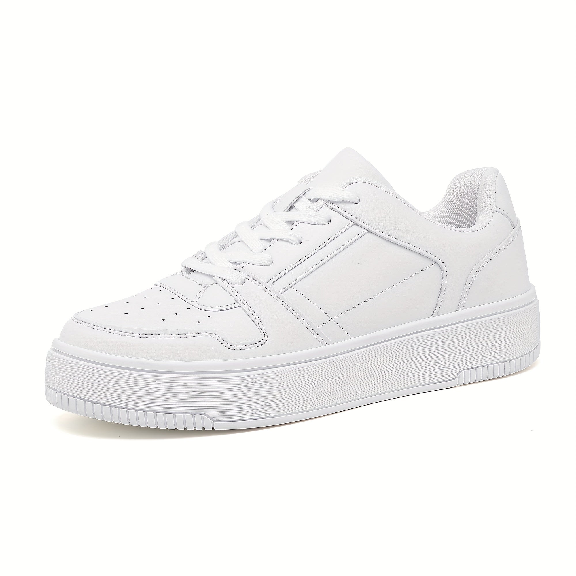 Women's Lace-up Athletic Skate Shoes Non-slip Platform Sneakers