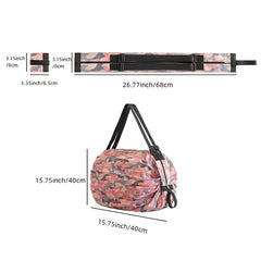 Foldable Canvas Shopping Bag for Grocery and Supermarket Trips