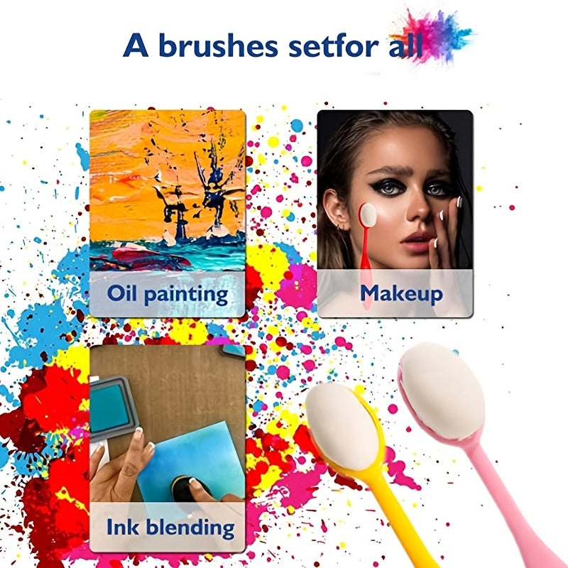 12pcs Ink Blending Brush Set for Painting Drawing Card Making & More