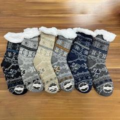 2 Pairs Thickened Home Socks for Autumn/Winter - Christmas Casual Floor Socks