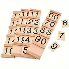 Numbers 1-99 Wooden Card Puzzle Toys