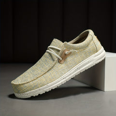 Men's Casual Canvas Loafer Shoes Lightweight Slip On