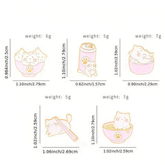 Cartoon Animal Alloy Brooch Overlapping Cat Enamel Badge for Kids
