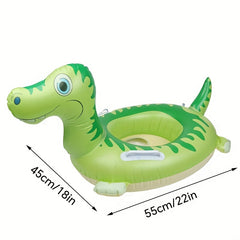 Inflatable Dinosaur Swim Float Handle Anti-rollover Pool Ring