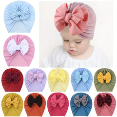 Soft Baby Turban Hats Lightweight BowKnot Caps For Newborn Beanie Nursery
