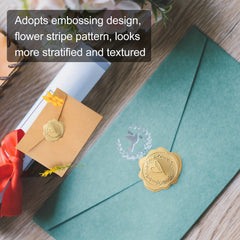 400 Vintage Embossed Wax Seal Stickers for Wedding Party