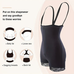 Women's Zipper Tummy Control Shapewear for Sports