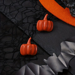 Halloween Orange Pumpkin Earrings for Girls Kids