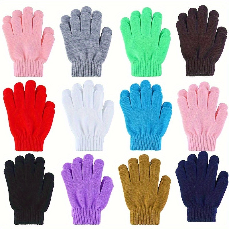 5 Pairs Winter Warm Magic Gloves for Boys/Girls