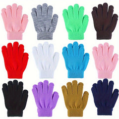 5 Pairs Winter Warm Magic Gloves for Boys/Girls