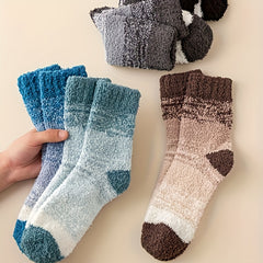 Women's Ombre Fuzzy Socks - Warm Home Floor Socks