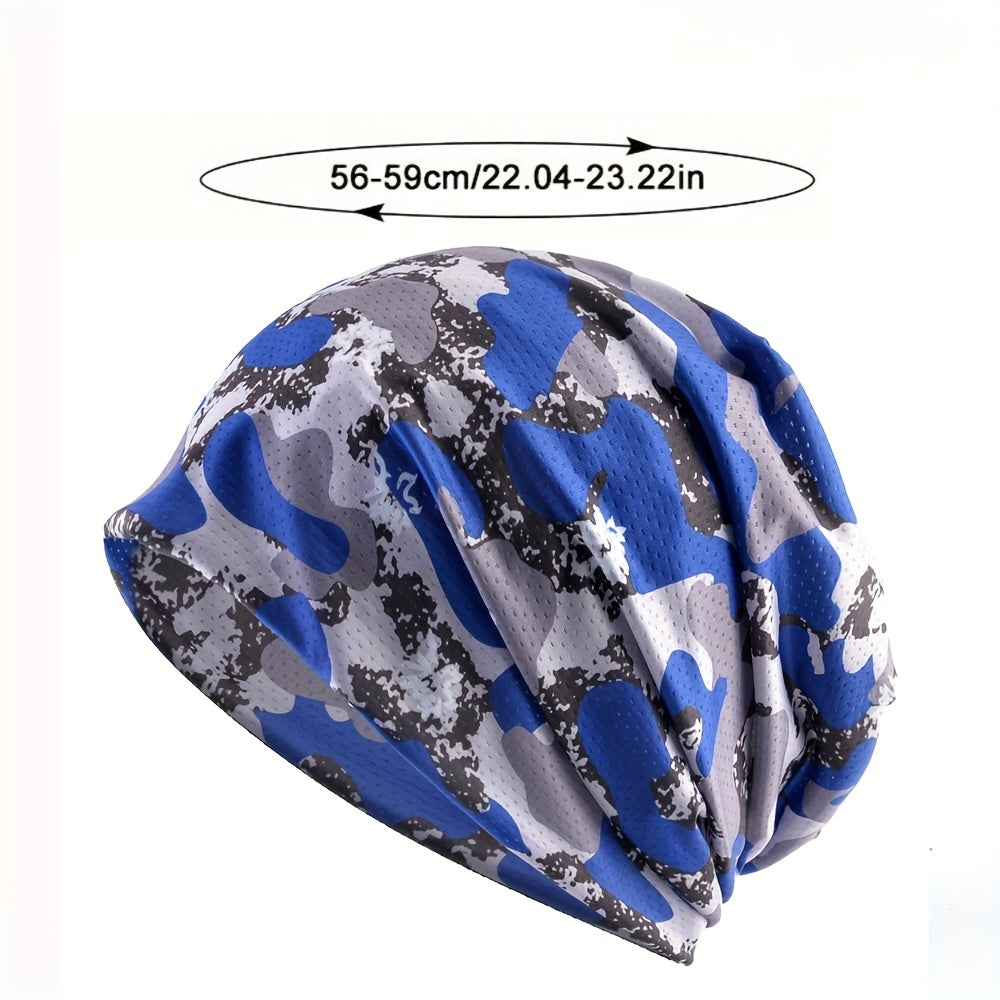 Unisex Camo Sunshade Pullover Hat for Outdoor Activity