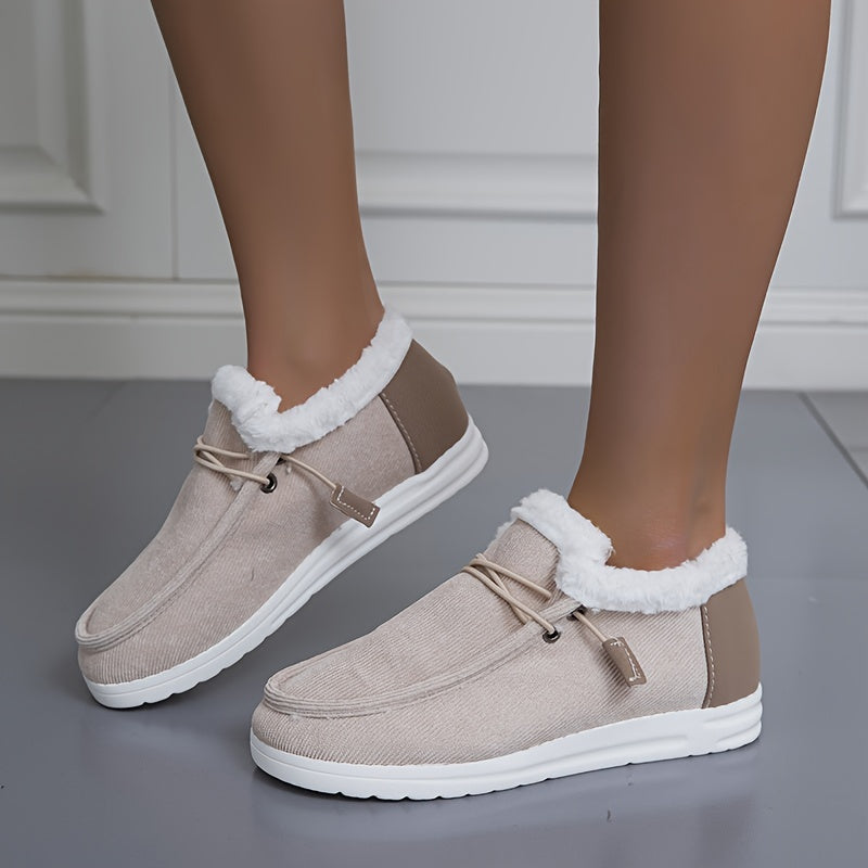 Winter Snow Boots Women's Non Slip Ankle Boots Warm Plush Shoes