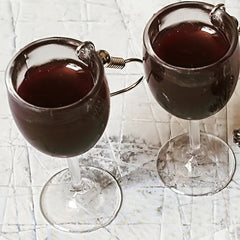 Mini Red Wine Cup Earrings for Girls