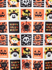 Girls Halloween Full Print Crew Neck Sweatshirts Pullovers