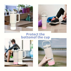 2pcs Silicone Cup Base Covers Non-slip Soft Cup Bottom Sleeve Cup Accessories