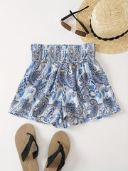 Boho Print High Waist Shorts Casual Women's Clothing