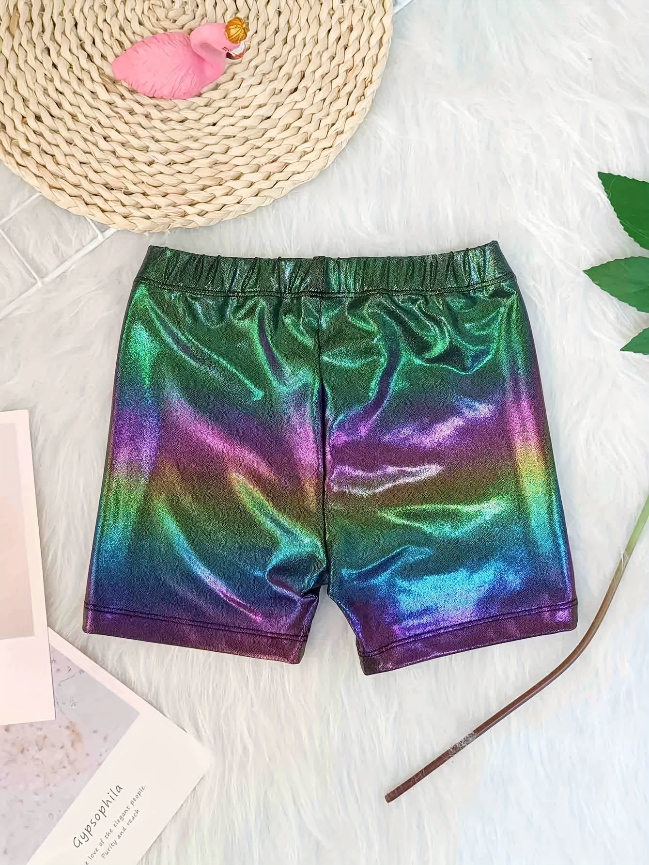 Girls Gradient Shorts Yoga Pants Dance Sports Gift