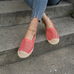 Women's Breathable Espadrille Flat Shoes Slip On Loafers