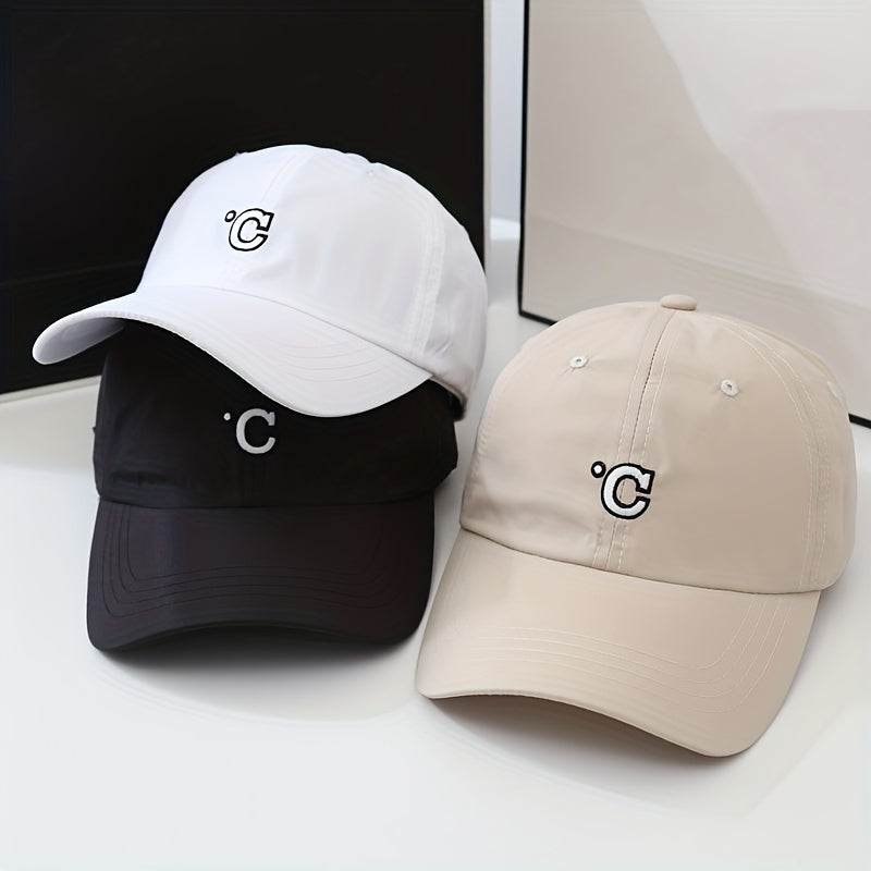 C Embroidery Baseball Cap Candy Casual Adjustable Dad Hats Unisex Couple Sun Hat