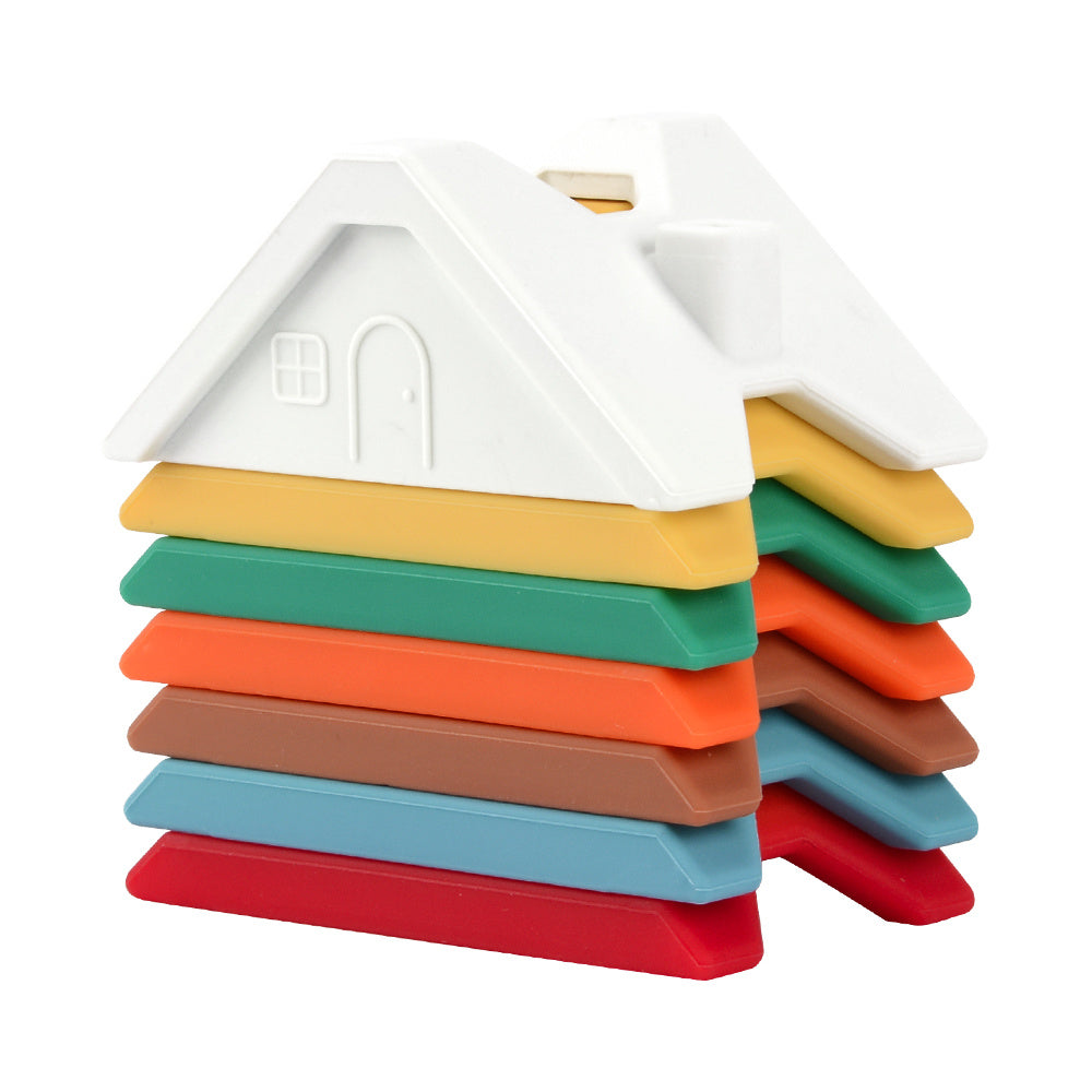 Silicone Building Block Baby Educational Toy 7-Piece Set