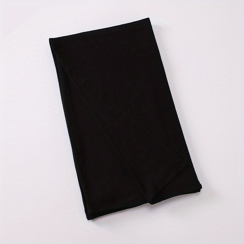 Solid Hijab Casual Long Scarf Bandana Shawl Classic Windproof Head Wrap Women