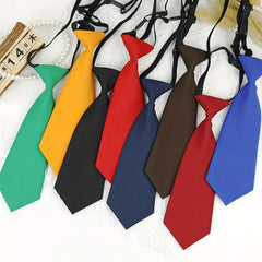 Adjustable Leather Band Small Tie for Men