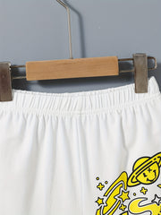 Cartoon Space Planet Boys Comfortable Shorts