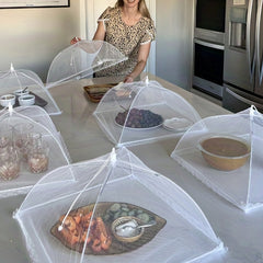 Collapsible Mesh Food Covers Outdoor Food Cover For Picnics BBQ Camping Travel